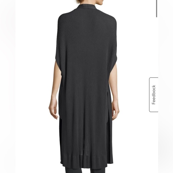Eileen Fisher Cardigan Sweater Duster Kimono S/M P/M - Picture 3 of 8
